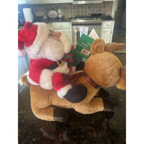 Seymour Mann Animated‎ Talking Singing Reindeer Santa Christmas Collectibles NWT - Picture 5 of 9